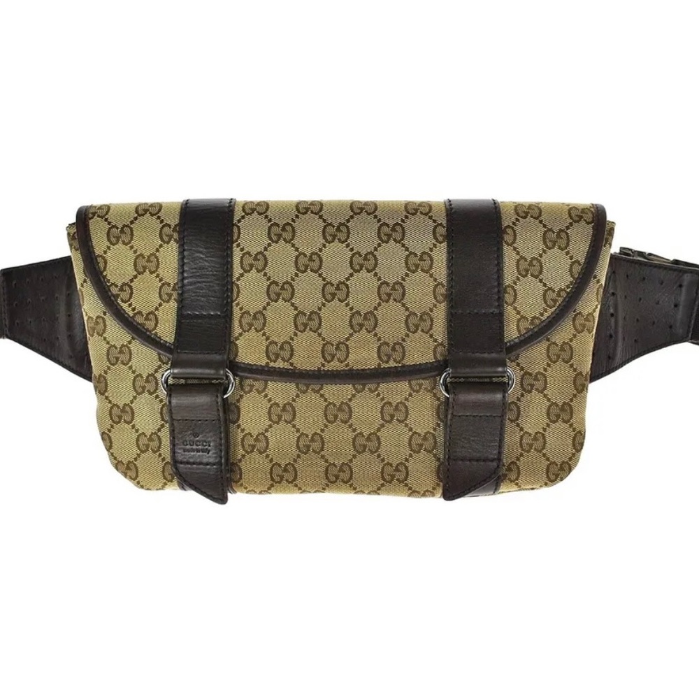 GUCCI GG CANVAS BUM BAG CROSSBODY BAG SUPREME BELT BAG FANNY PACK